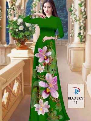 Vải Áo Dài Hoa In 3D AD HLAD2977 40